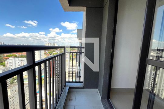 Varanda da Sala de apartamento para alugar com 1 quarto, 30m² em Vila Santa Catarina, São Paulo