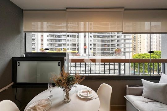 Sacada de kitnet/studio à venda com 1 quarto, 25m² em Brooklin Paulista, São Paulo