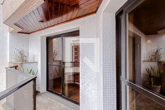 Varanda da Sala de apartamento à venda com 4 quartos, 182m² em Vila Regente Feijó, São Paulo