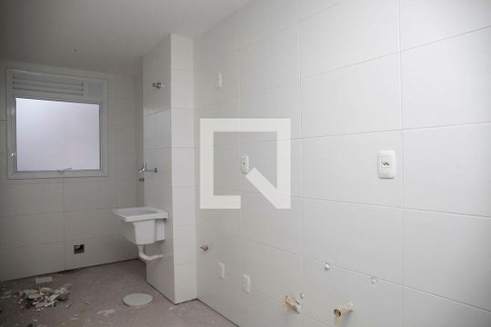 Cozinha + Área de Serviço de apartamento à venda com 1 quarto, 53m² em São João, Porto Alegre