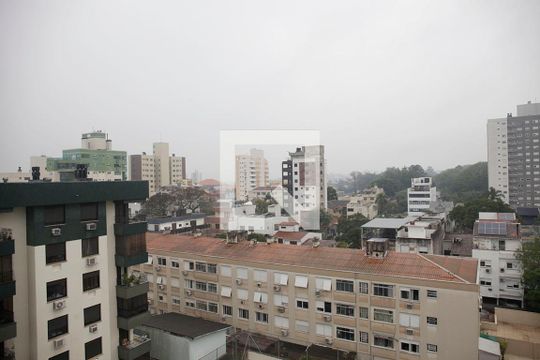 Sala Vista de apartamento à venda com 1 quarto, 83m² em São João, Porto Alegre