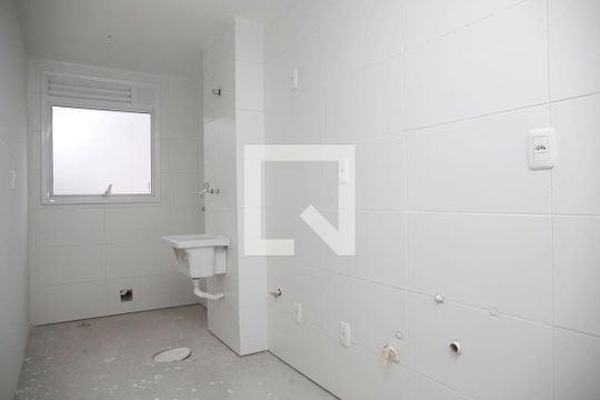 Cozinha + Área de Serviço de apartamento à venda com 1 quarto, 53m² em São João, Porto Alegre