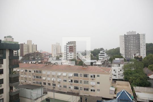 Sala Vista de apartamento à venda com 1 quarto, 53m² em São João, Porto Alegre