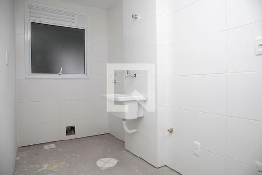 Cozinha + Área de Serviço de apartamento à venda com 1 quarto, 53m² em São João, Porto Alegre