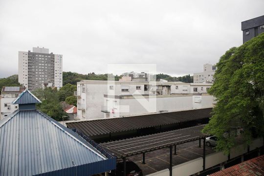 Sala Vista de apartamento à venda com 1 quarto, 53m² em São João, Porto Alegre