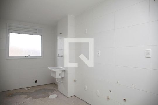 Cozinha + Área de Serviço de apartamento à venda com 2 quartos, 83m² em São João, Porto Alegre