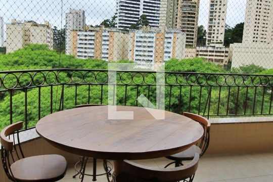 Varanda da Sala de apartamento à venda com 4 quartos, 152m² em Jardim Monte Kemel, São Paulo