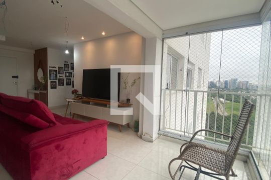 Varanda da Sala de apartamento para alugar com 2 quartos, 59m² em Alphaville Empresarial, Barueri