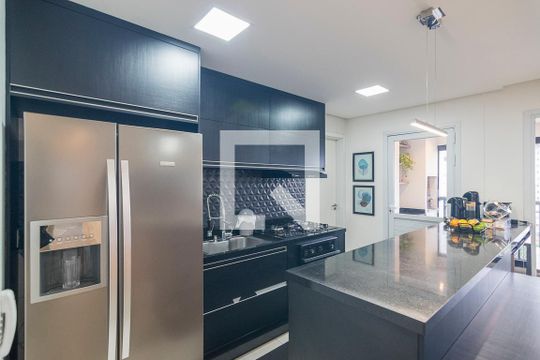 Cozinha de apartamento para alugar com 2 quartos, 88m² em Campestre, Santo André