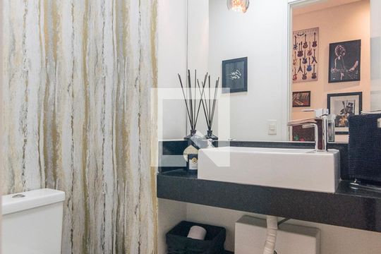 Lavabo de apartamento para alugar com 2 quartos, 88m² em Campestre, Santo André