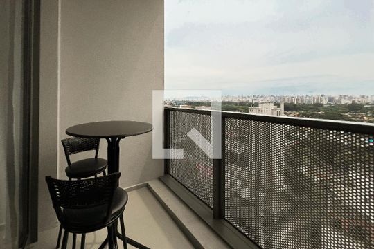 Sacada de kitnet/studio à venda com 1 quarto, 27m² em Moema, São Paulo