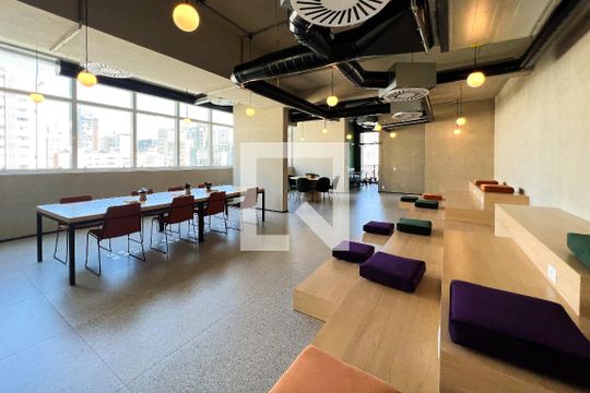 Área comum de kitnet/studio à venda com 1 quarto, 27m² em Moema, São Paulo