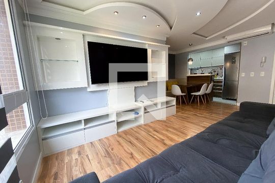 sala  de apartamento à venda com 3 quartos, 76m² em Marechal Rondon, Canoas