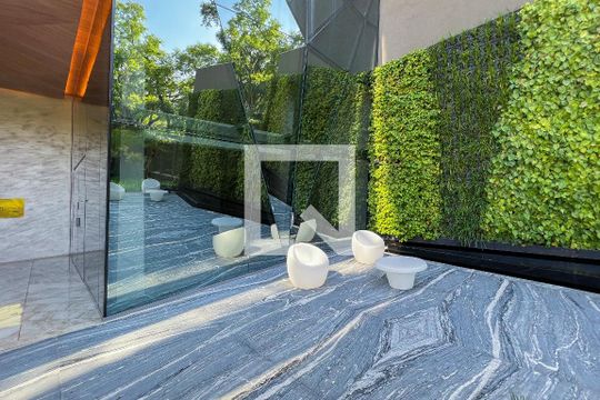 Área externa de apartamento à venda com 2 quartos, 77m² em Indianópolis, São Paulo