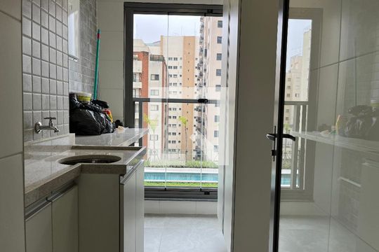 Área de Serviço de apartamento à venda com 3 quartos, 78m² em Vila Monte Alegre, São Paulo