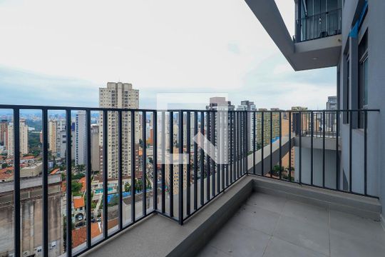 Varanda da Sala de apartamento para alugar com 1 quarto, 36m² em Vila Mariana, São Paulo
