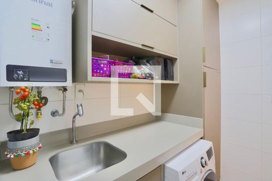 Área de serviço de apartamento à venda com 3 quartos, 100m² em Vila Prudente, São Paulo