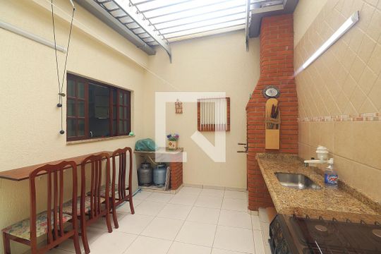 Área gourmet de casa à venda com 3 quartos, 190m² em Vila Alto de Santo Andre, Santo André
