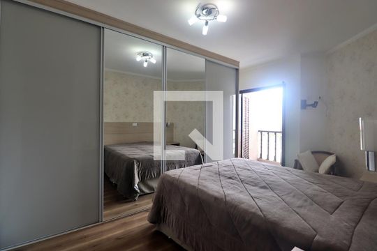 Suíte 1 - Quarto de casa à venda com 3 quartos, 190m² em Vila Alto de Santo Andre, Santo André
