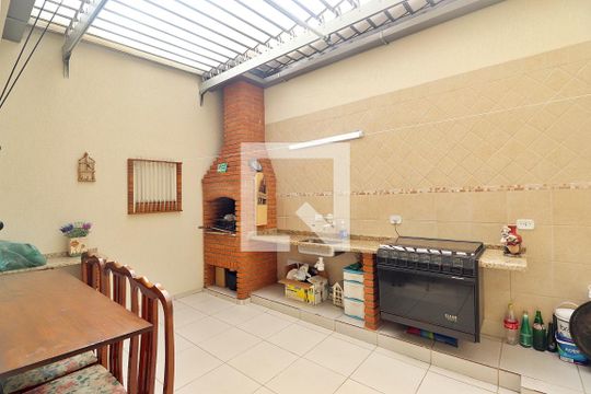 Área gourmet de casa à venda com 3 quartos, 190m² em Vila Alto de Santo Andre, Santo André
