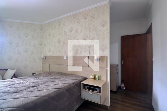 Suíte 1 - Quarto de casa à venda com 3 quartos, 190m² em Vila Alto de Santo Andre, Santo André