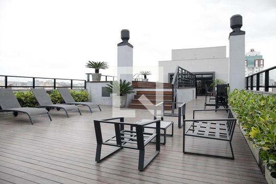 Área Comum - Rooftop de kitnet/studio à venda com 1 quarto, 31m² em Farroupilha, Porto Alegre