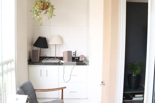 Varanda da Sala de apartamento à venda com 3 quartos, 117m² em Jardim São Paulo, São Paulo