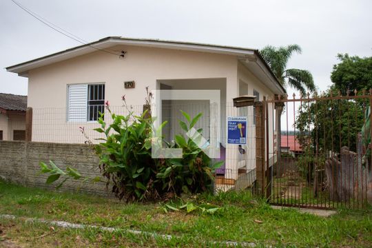 Fachada de casa para alugar com 2 quartos, 56m² em Viamópolis, Viamão