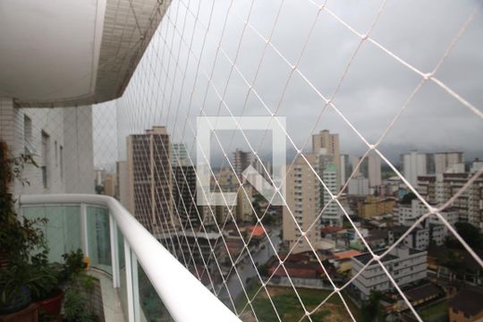 Varanda da Sala de apartamento para alugar com 2 quartos, 104m² em Vila Caiçara, Praia Grande