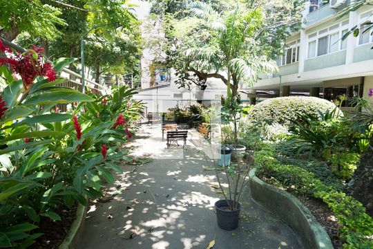 Área comum de apartamento à venda com 3 quartos, 80m² em Botafogo, Rio de Janeiro