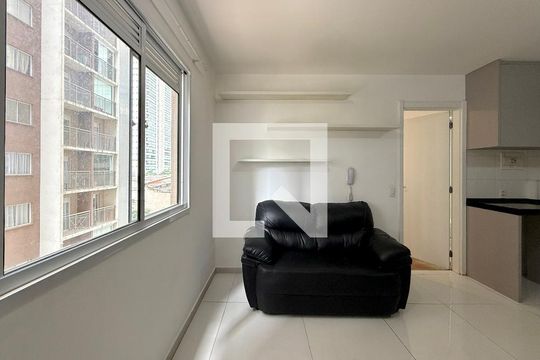 Sala de apartamento à venda com 1 quarto, 32m² em Jardim Caravelas, São Paulo