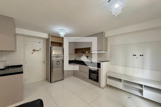 Sala de apartamento à venda com 1 quarto, 32m² em Jardim Caravelas, São Paulo