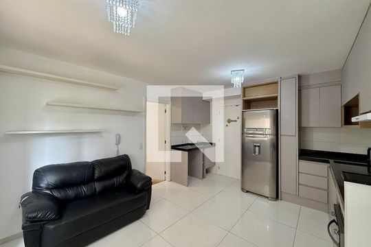 Sala de apartamento à venda com 1 quarto, 32m² em Jardim Caravelas, São Paulo