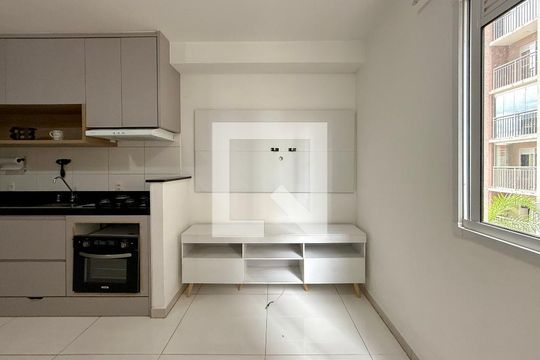 Sala de apartamento à venda com 1 quarto, 32m² em Jardim Caravelas, São Paulo