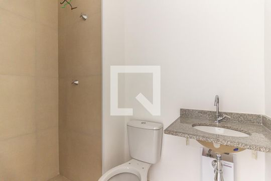 Banheiro de kitnet/studio à venda com 1 quarto, 25m² em Bela Vista, São Paulo