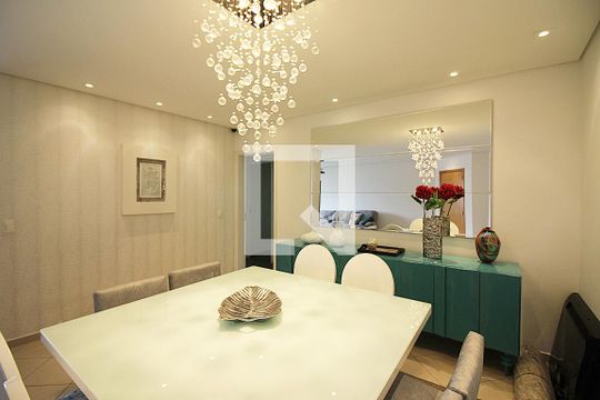 Sala de apartamento para alugar com 3 quartos, 130m² em Vila Caminho do Mar, São Bernardo do Campo