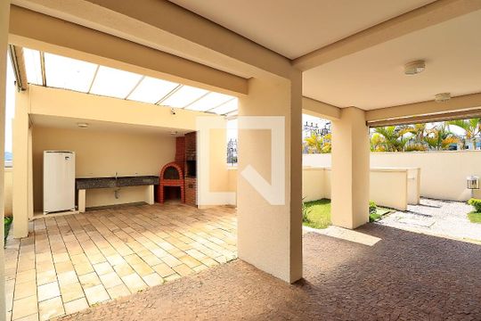 Área comum - Churrasqueira de apartamento para alugar com 2 quartos, 45m² em Vila Homero Thon, Santo André