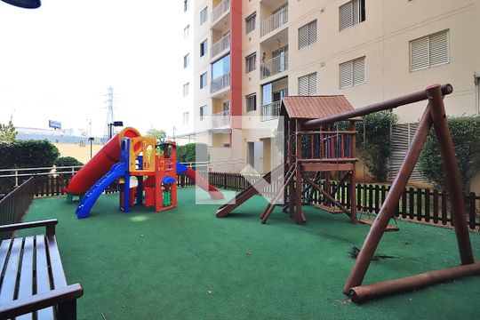 Área comum - Playground de apartamento para alugar com 2 quartos, 45m² em Vila Homero Thon, Santo André