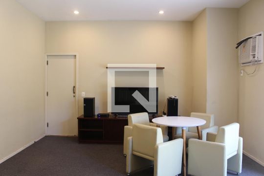 Área comum - Cinema de apartamento para alugar com 1 quarto, 40m² em Botafogo, Rio de Janeiro
