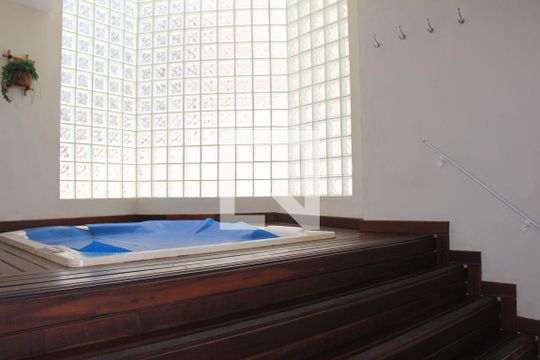 Área comum - Spa - Sauna de apartamento para alugar com 1 quarto, 40m² em Botafogo, Rio de Janeiro