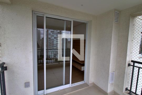 Varanda da Sala de apartamento para alugar com 2 quartos, 69m² em Jardim Caboré, São Paulo