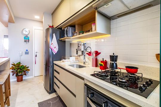 Cozinha de apartamento à venda com 2 quartos, 70m² em Instituto de Previdencia, São Paulo