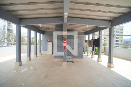 Área de Serviço e churrasqueira de apartamento à venda com 1 quarto, 64m² em Rio Branco, Novo Hamburgo