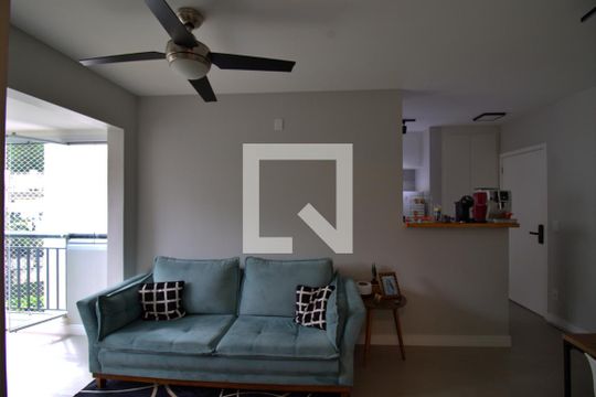Sala  de apartamento para alugar com 2 quartos, 60m² em Vila Andrade, São Paulo