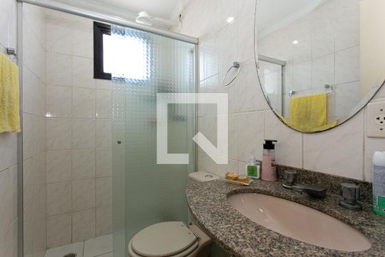 Banheiro da Suíte de apartamento à venda com 3 quartos, 77m² em Vila Carrao, São Paulo