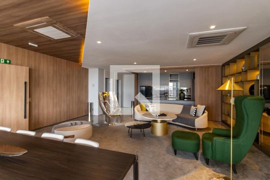 Área comum do prédio de apartamento para alugar com 2 quartos, 68m² em Indianópolis, São Paulo