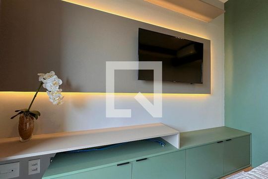 Detalhe Quarto de kitnet/studio à venda com 0 quarto, 23m² em Brooklin Paulista, São Paulo