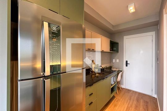 Cozinha de kitnet/studio à venda com 0 quarto, 23m² em Brooklin Paulista, São Paulo