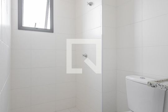 Banheiro da Suíte de apartamento à venda com 1 quarto, 27m² em Pinheiros, São Paulo