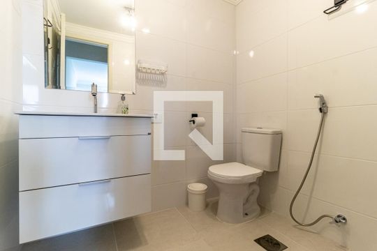 Banheiro de kitnet/studio à venda com 1 quarto, 31m² em Campos Elíseos, São Paulo